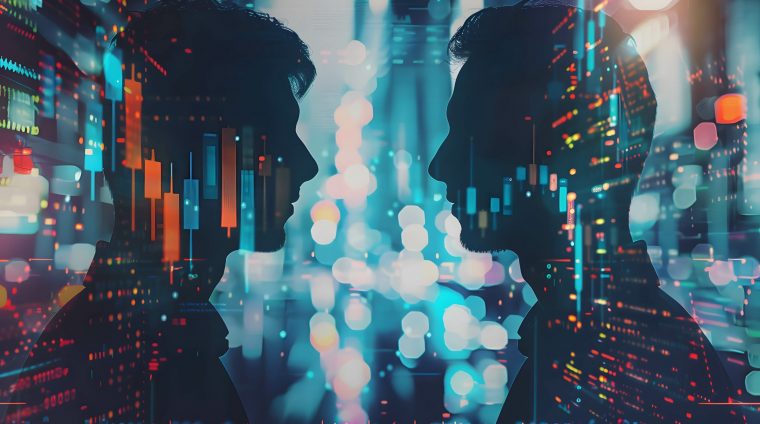 Psychology and mindset of financial concept, relationship between financial literacy and investment psychology